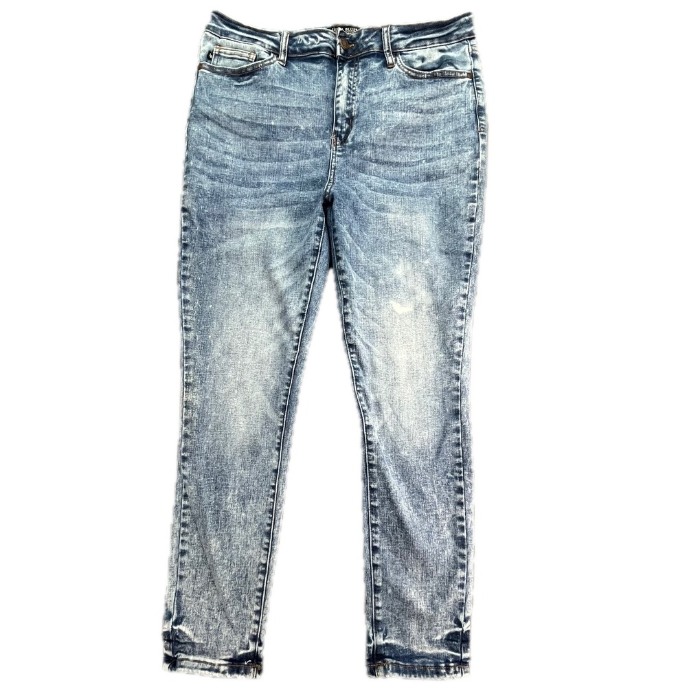 Judy‎ Blue Skinny Fit Jeans Women's Size 15/32 Acid Wash Distressed